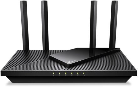 TP-Link AX3000 Dual-Band Wi-Fi 6 Router Router Zwart