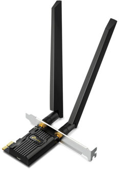 TP-Link AXE5400 Tri-Band Wi-Fi 6E Bluetooth PCIExpress Adapter Wifi adapter Zwart