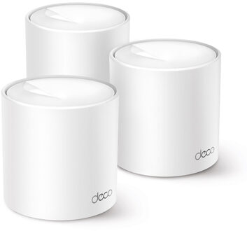 TP-Link Deco X10 WiFi 6 Mesh Systeem (3-pack) Mesh router Wit