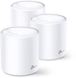 TP-Link Deco X20 AX1800 dual-band WiFi 6 Mesh Systeem (3-pack) Mesh router Wit