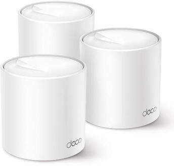 TP-Link Deco X50 AX3000 Whole Home WiFi 6 Mesh Systeem (3-pack) Mesh router Wit