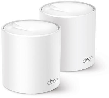 TP-Link Deco X50 WiFi 6 Mesh Systeem (2-pack) Mesh router Wit