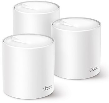 TP-Link Deco X50 WiFi 6 Mesh Systeem (3-pack) Mesh router Wit