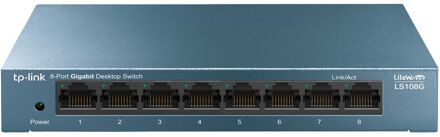 TP-Link LS108G Switch Blauw