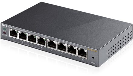 TP-Link netwerk switch 8-poorts TL-SG108PE (Zwart)