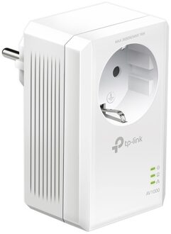 TP-Link TL-PA7017P KIT AV1000 Gigabit Passthrough Powerline Starterset Powerline Wit