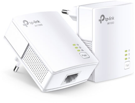 TP-Link TL-PA7017P KIT AV1000 Gigabit Passthrough Powerline Starterset Powerline Wit