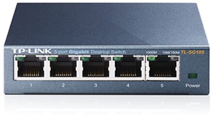 TP-Link TL-SG105 5-Port 10/100/1000Mbps Desktop Switch Switch Zwart