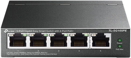 TP-Link TL-SG105PE Switch Zwart