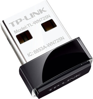 TP-Link TL-WN725N 150Mbps Wireless N Nano USB Adapter Desktop accessoire Zwart