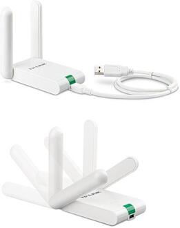 TP-Link TL-WN822N 300 Mbps High-gain Draadloze USB-adapter Desktop accessoire Wit