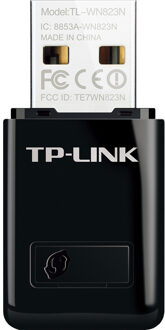 TP-Link TLWN823NUSB20 Desktop accessoire Zwart