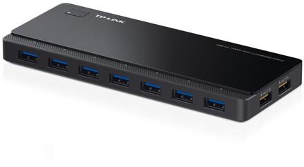 TP-Link UH720 USB 3.0 7-poorts hub met 2 oplaadpoorten USB Hub Zwart