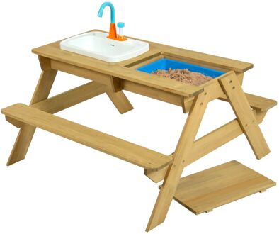 TP toys Houten Speeltafel & Moddertafel Neushoorn - met wastafel TP274U Bruin