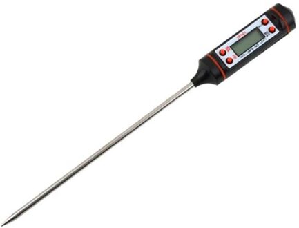 TP101 Digitale Probe bakingThermometer Keuken Koken BBQ Voedsel Thermometer Koken Koffie Water Melk Thermometer Gereedschap zwart