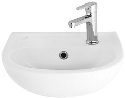 TP135   KERAMISCHE WASTAFEL CREAVIT MET KRAANGAT  CREAVIT LAVABO CERAMIQUE AVEC TROU DE ROBINETTERIE