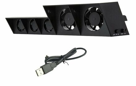 TP4-005 Smart Turbo Temperatuurregeling Usb Cooling Cooler 5-Fan Voor Playstation 4 Voor PS4 Straling Fan