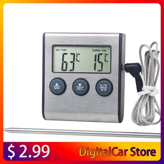 Tp700 Digitale Afstandsbediening Draadloze Voedsel Keuken Oven Thermometer Probe Voor Bbq Grill Oven Vlees Timer Temperatuur Handmatig Set