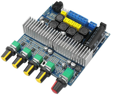 TPA3116D2 DC12V-24V Bluetooth 4.2 Subwoofer o Amplifier Board 2.1 Channel Power 2 x 50W+100W TPA3116 Amplificador