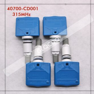 Tpms Sensor Voor 2003 2004 2005 2006 Infiniti Fx 315 Mhz Tpms Bandenspanning Sensor 40700-CD001 40700CD001 (4stk) 40700CD001