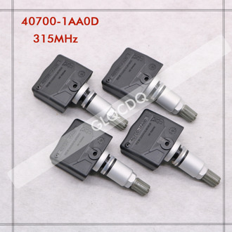 Tpms Sensor Voor Nissan Sentra 315 Mhz Tire Pressure Sensor Tpms Sensor 40700-1AA0D 407001AA0D (4stk) 40700-1AA0D