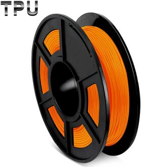 Tpu 3D Filament Flexibele Gele Kleur Filamenten 0.5Kg 1.75Mm Dimensionale Nauwkeurigheid 0.02Mm Geen Bubble Kleurrijke Afdrukken Materiaal TPU oranje-0.5kg