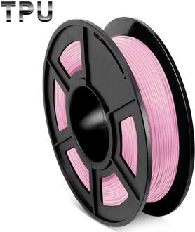 Tpu 3D Filament Flexibele Gele Kleur Filamenten 0.5Kg 1.75Mm Dimensionale Nauwkeurigheid 0.02Mm Geen Bubble Kleurrijke Afdrukken Materiaal TPU roze-0.5kg