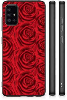 TPU Bumper Samsung Galaxy A51 GSM Hoesje met Zwarte rand Red Roses