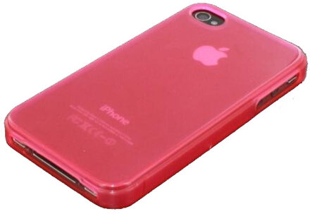 TPU Case Deluxe Pink Transparant Apple iPhone 4/4S