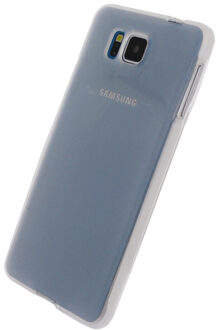 TPU Case Samsung Galaxy Alpha Transparant White