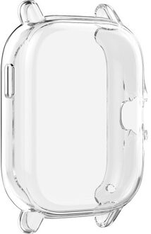 Tpu Case Voor Xiaomi Amazfit Gts 2 Volledige Cover Screen Protector Film Horloge Case Plating Frame Voor Amazfit GTS2 Shell case doorzichtig