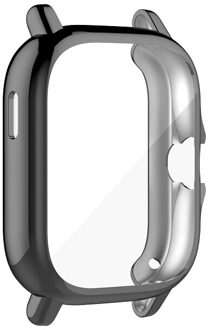 Tpu Case Voor Xiaomi Amazfit Gts 2 Volledige Cover Screen Protector Film Horloge Case Plating Frame Voor Amazfit GTS2 Shell case grijs