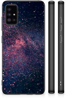 TPU Siliconen Hoesje met Foto Samsung Galaxy A51 Telefoonhoesje met Zwarte rand Stars