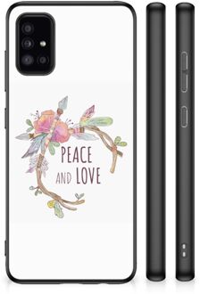 TPU Siliconen Hoesje Samsung Galaxy A51 Telefoonhoesje met Zwarte rand Boho Text