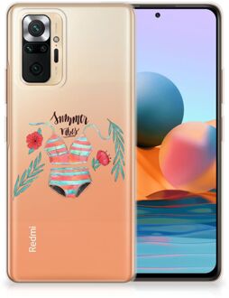 TPU Siliconen Hoesje Xiaomi Redmi Note 10 Pro Telefoon Hoesje Boho Summer