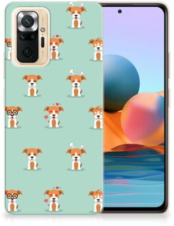 TPU Siliconen Hoesje Xiaomi Redmi Note 10 Pro Telefoon Hoesje Pups