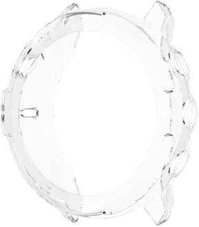 Tpu Smart Horloge Armband Case Behuizing Frame Voor Suunto 7 Vervanging Transparante Beschermende Cover Shell Protector wit