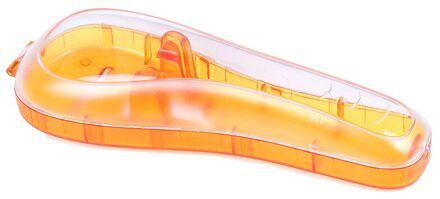 Tpxckz Mannen Razor Case Draagbare Reizen Handleiding Scheermes Trimmer Opbergdoos Scheren Machine Container Protector Voor Qshave Proglide oranje