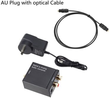 Tqqlss Digitaal Naar Analoog Audio Converter Optical Fiber Toslink Coaxiale Signaal Naar Rca R/L Audio Decoder Spdif Atv dac Versterker