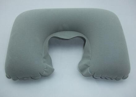 Traagschuim Nekkussen Rust Hoofd Hals U Vorm Soft Reizen Kussen Trein Rest Vliegtuig Nek Kussens Voor Kantoor Ontspannen hals grijs