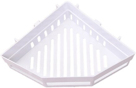 Traceless Plastic Badkamer Keuken Opslag Rack Organizer Douche Plank wit
