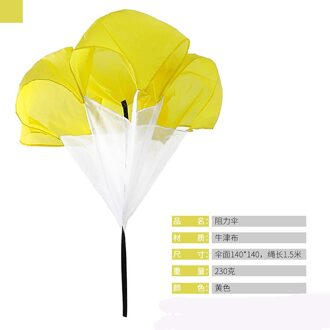 Track Field Training Speed Vertraging Parachute Slepen Resistenza Del Paracadute Kind Running Slepen Parachute Fitness Paraplu geel