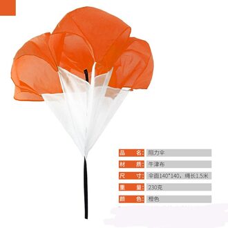 Track Field Training Speed Vertraging Parachute Slepen Resistenza Del Paracadute Kind Running Slepen Parachute Fitness Paraplu oranje