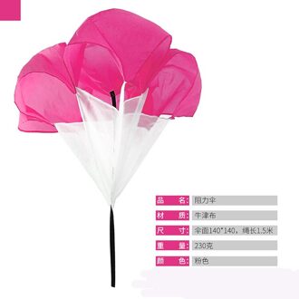Track Field Training Speed Vertraging Parachute Slepen Resistenza Del Paracadute Kind Running Slepen Parachute Fitness Paraplu roze