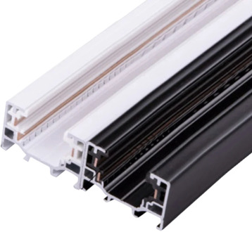 Track Light Rail For Track Lamp Fitting Aluminum+Copper 0.5meter 3 wire Connector System Tracks Fixture Universal Rails