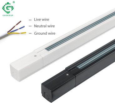 Track Lighting Track Rail 1m 3 Phase 4 Wire Circuit light raill Global System led track spotlight rail 10pcs/lot