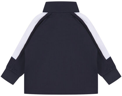 Tracksuit top met contrastpanelen voor baby's - maat 80 Blauw