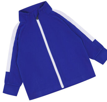 Tracksuit top met contrastpanelen voor baby's - maat 86 Blauw