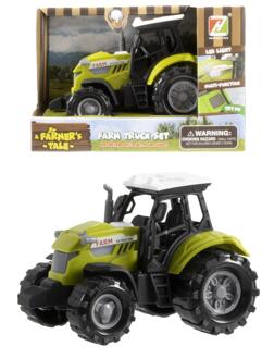 Tractor met licht en geluid 10cm groen