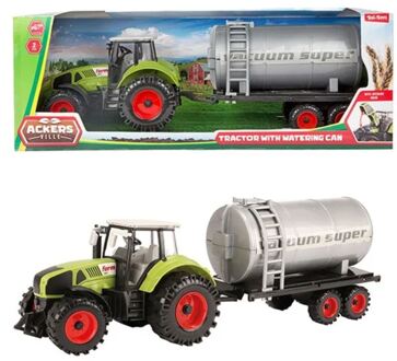 Tractor Met Watertank Groen 20 Cm